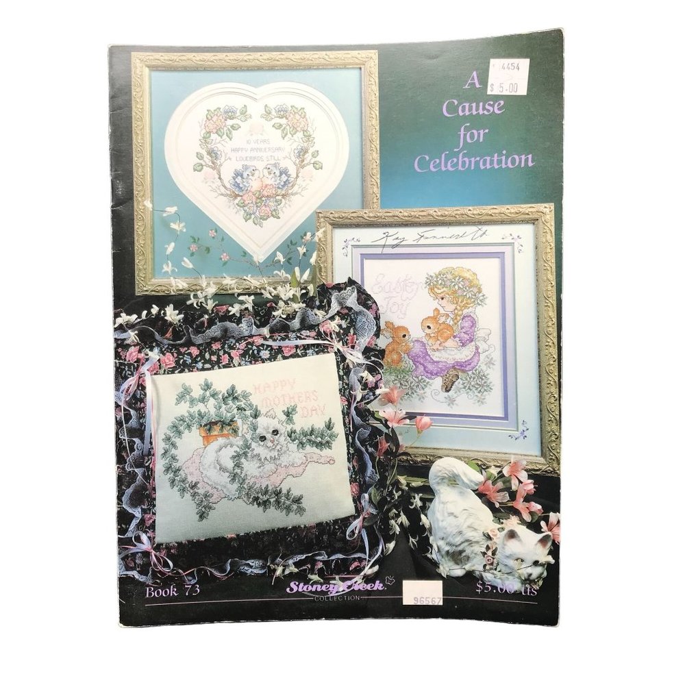 Vintage Cross Stitch Patterns, A Cause for Celebration, 1990 Stoney Creek